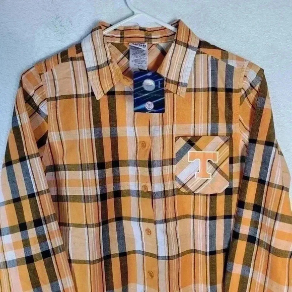 Creative Apparel Button Up Women's  Sz Med Texas Longhorn NCAA Short Sleeve NWT - Picture 3 of 8